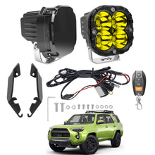 Load image into Gallery viewer, 3.5 Inch Offroad Lights for 2010-2024 Toyota 4Runner 2PCS LED Pod Lights Off Road Driving Lights with Wiring Harness and Mount Bracket for 4 Runner SUV Exterior Accessories(3.5" Amber Beam)