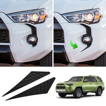 Load image into Gallery viewer, Front Fog Light Decals for 2014-2024 Toyota 4Runner Accessories Front Bumper Grill Trim Covers Stickers for 4 Runner Exterior Accessories Black 2PCS