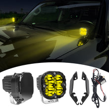 Load image into Gallery viewer, 3.5 Inch Offroad Lights for 2010-2024 Toyota 4Runner 2PCS LED Pod Lights Off Road Driving Lights with Wiring Harness and Mount Bracket for 4 Runner SUV Exterior Accessories(3.5" Amber Beam)