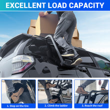 Load image into Gallery viewer, Roof Rack Ladder No Drilling Magnetic Fits for 2010-2024 Toyota 4Runner C-Pillar Rear Window Roof Access Ladder Compatible with 4Runner Accessories Paint-Friendly
