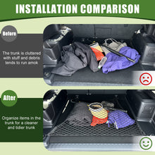Load image into Gallery viewer, Trunk Cargo Net for 2010-2024 Toyota 4Runner 2 Row Model Only, Trunk Organizer Luggage Net Anti-Slip Rear Mesh Cargo Netting for 4 Runner SUV Accessories (Floor Style)