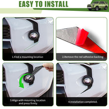 Load image into Gallery viewer, Front Fog Light Decals for 2014-2024 Toyota 4Runner Accessories Front Bumper Grill Trim Covers Stickers for 4 Runner Exterior Accessories Black 2PCS