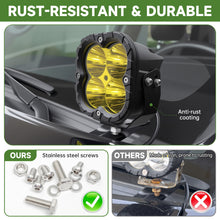 Load image into Gallery viewer, 5 Inch Offroad Lights for 2010-2024 Toyota 4Runner 2PCS LED Pod Lights Off Road Driving Lights with Wiring Harness and Mount Bracket for 4 Runner SUV Exterior Accessories(5" Amber Beam)