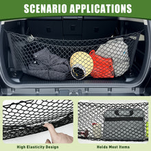 Load image into Gallery viewer, Trunk Cargo Net for 2010-2024 Toyota 4Runner 2 Row Model Only, Trunk Organizer Net Anti-Slip Rear Mesh Cargo Netting for 4 Runner SUV Accessories(Envelope Style)