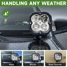 Load image into Gallery viewer, 5 Inch Offroad Lights for 2010-2024 Toyota 4Runner 2PCS LED Pod Lights Off Road Driving Lights with Wiring Harness and Mount Bracket for 4 Runner SUV Exterior Accessories(5" White Beam)