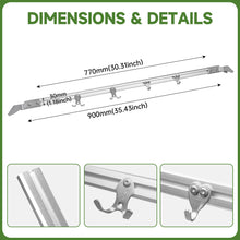 Load image into Gallery viewer, Clothes Hanger Bar for 2010-2024 Toyota 4Runner Trunk Organizer Car Clothing Rack, No Drilling Metal Travel Cloth Hanging Rod for 10-24 4Runner cargo Storage Accessories