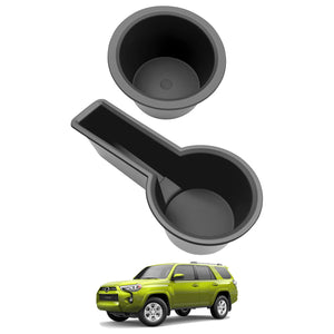 Upgrade Cup Holder Inserts for 2014-2024 Toyota 4Runner Center Console Cupholder Coaster Liner Replaces Mat