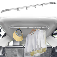 Load image into Gallery viewer, Clothes Hanger Bar for 2010-2024 Toyota 4Runner Trunk Organizer Car Clothing Rack, No Drilling Metal Travel Cloth Hanging Rod for 10-24 4Runner cargo Storage Accessories
