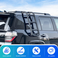Load image into Gallery viewer, Roof Rack Ladder No Drilling Magnetic Fits for 2010-2024 Toyota 4Runner C-Pillar Rear Window Roof Access Ladder Compatible with 4Runner Accessories Paint-Friendly
