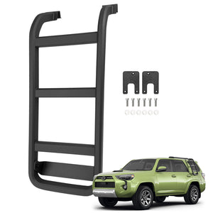Roof Rack Ladder No Drilling Magnetic Fits for 2010-2024 Toyota 4Runner C-Pillar Rear Window Roof Access Ladder Compatible with 4Runner Accessories Paint-Friendly