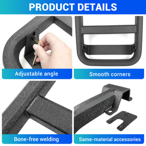 Roof Rack Ladder No Drilling Magnetic Fits for 2010-2024 Toyota 4Runner C-Pillar Rear Window Roof Access Ladder Compatible with 4Runner Accessories Paint-Friendly