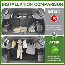 Load image into Gallery viewer, Clothes Hanger Bar for 2010-2024 Toyota 4Runner Trunk Organizer Car Clothing Rack, No Drilling Metal Travel Cloth Hanging Rod for 10-24 4Runner cargo Storage Accessories
