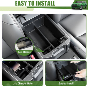 Center Console Organizer for 2010-2024 Toyota 4Runner Insert Armrest Box Storage Tray for 4 Runner Interior Accessories