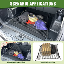 Load image into Gallery viewer, Trunk Cargo Net for 2010-2024 Toyota 4Runner 2 Row Model Only, Trunk Organizer Luggage Net Anti-Slip Rear Mesh Cargo Netting for 4 Runner SUV Accessories (Floor Style)
