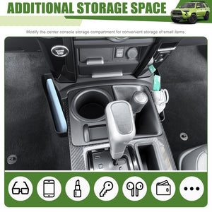 Center Console Organizer for 2010-2024 Toyota 4Runner Gear Shift Side Tray Storage Box for 4 Runner Interior Accessories