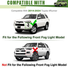 Load image into Gallery viewer, Front Fog Light Decals for 2014-2024 Toyota 4Runner Accessories Front Bumper Grill Trim Covers Stickers for 4 Runner Exterior Accessories Black 2PCS
