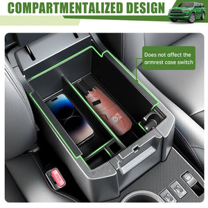 Center Console Organizer for 2010-2024 Toyota 4Runner Insert Armrest Box Storage Tray for 4 Runner Interior Accessories