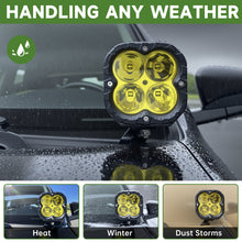 Load image into Gallery viewer, 5 Inch Offroad Lights for 2010-2024 Toyota 4Runner 2PCS LED Pod Lights Off Road Driving Lights with Wiring Harness and Mount Bracket for 4 Runner SUV Exterior Accessories(5&quot; Amber Beam)
