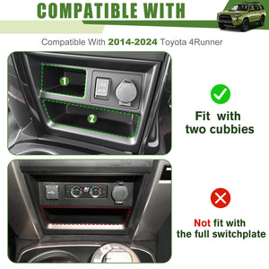 Center Console Storage Drawer for 2014-2024 Toyota 4Runner Drawers Inserts Cubby Box Organizer Tray for 4 Runner Interior Accessories