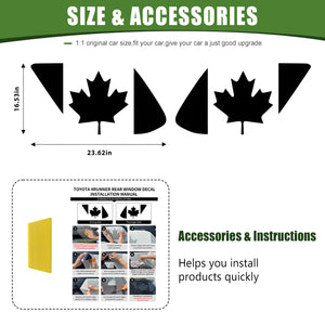 Rear Window Decals for 2010-2024 Toyota 4Runner CA Flag Sticker