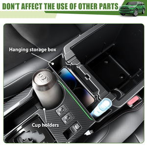 Center Console Organizer Hanging Armrest Box Storage Tray for 2010-2024 Toyota 4Runner